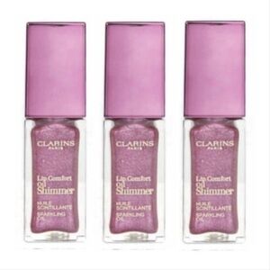 NWT (3) Clarins Lip Oil Shimmer Purple Rain 02